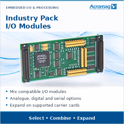 Acromag Industry Pack I/O Modules — modular analogue, digital and serial I/O