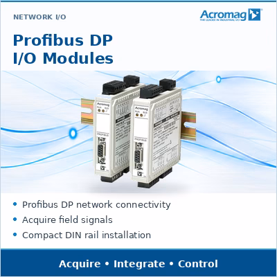 Acromag Profibus DP I/O modules — acquire field signals for Profibus networks