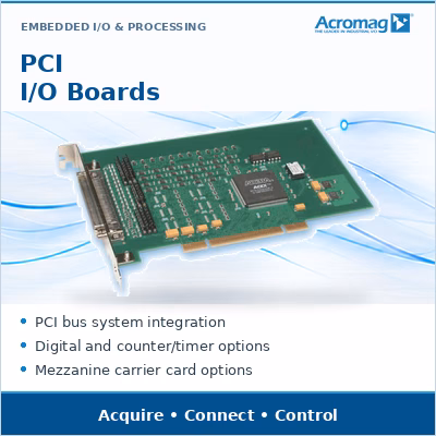 Acromag PCI I/O Boards — I/O and carrier options for PCI bus systems