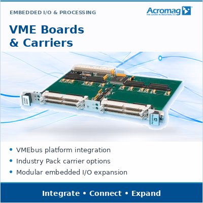 Acromag VME Boards and Carriers — modular I/O expansion for VMEbus systems