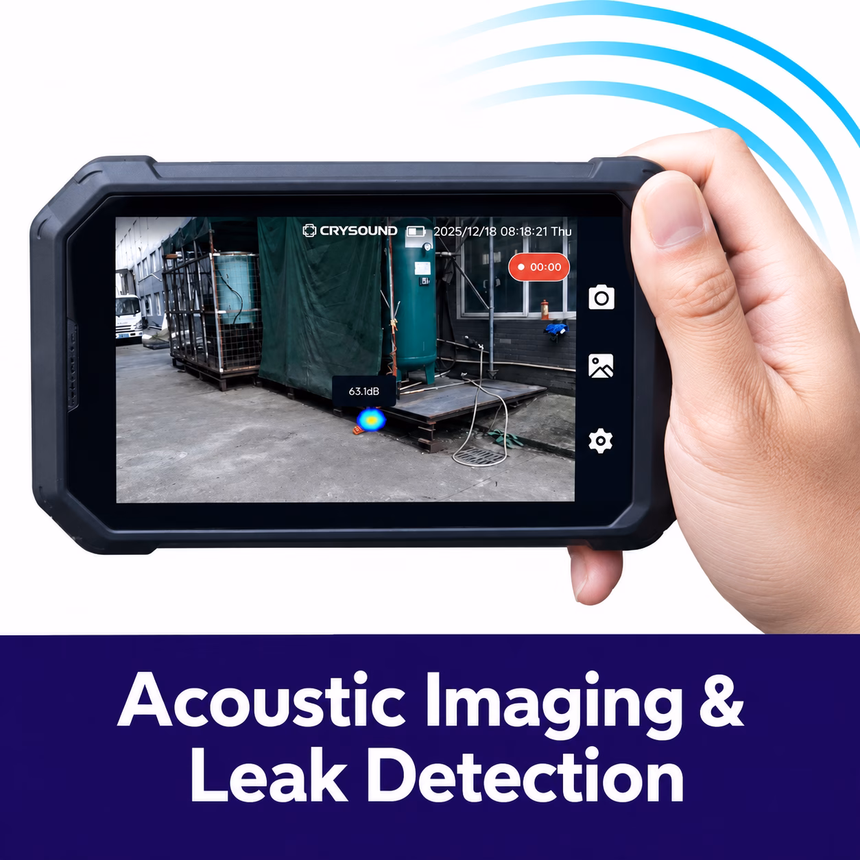 CRYSOUND acoustic imaging cameras for leak detection