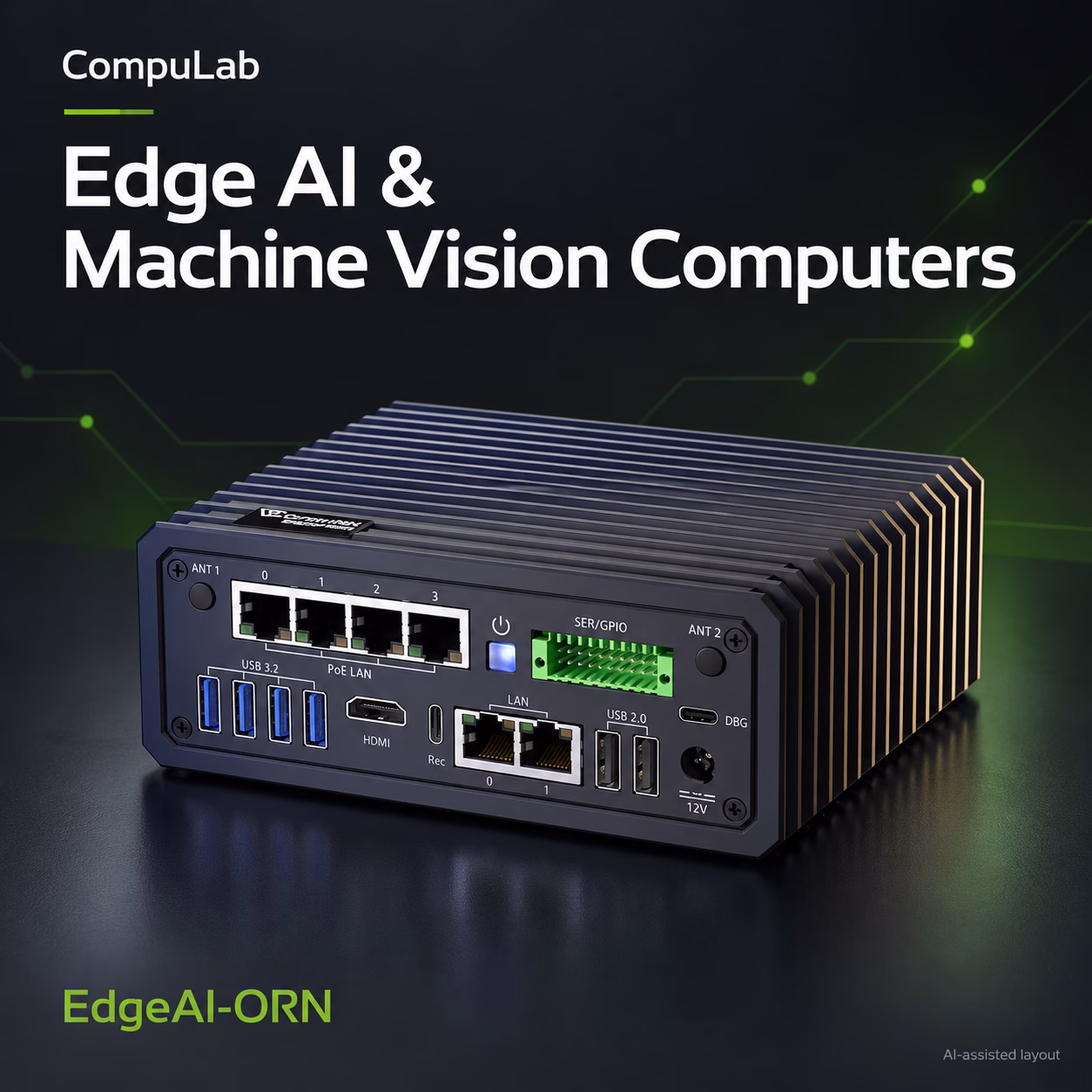 CompuLab EdgeAI-ORN computer for edge AI and machine vision