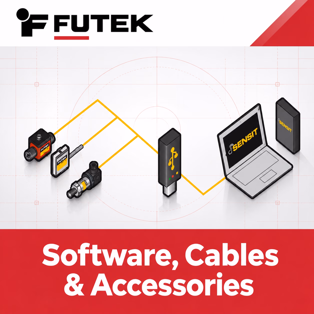 FUTEK software, cables and accessories