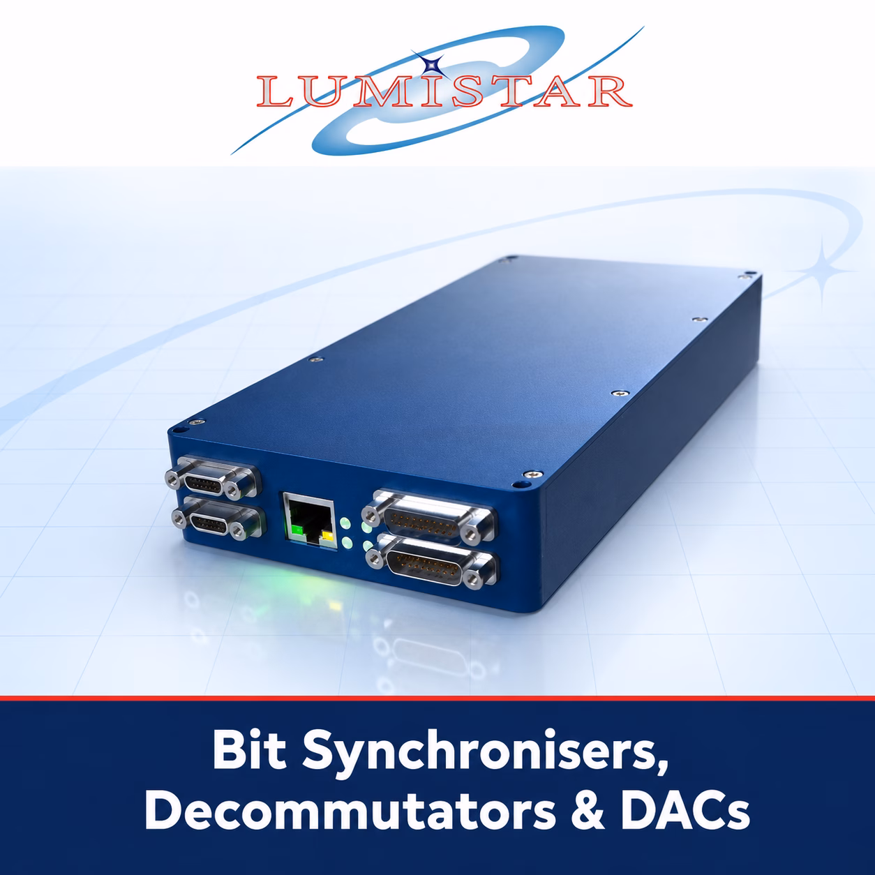 Lumistar bit synchronisers, decommutators and digital-to-analogue converters