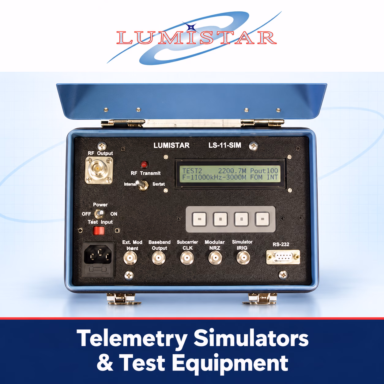 Lumistar telemetry simulators and test equipment
