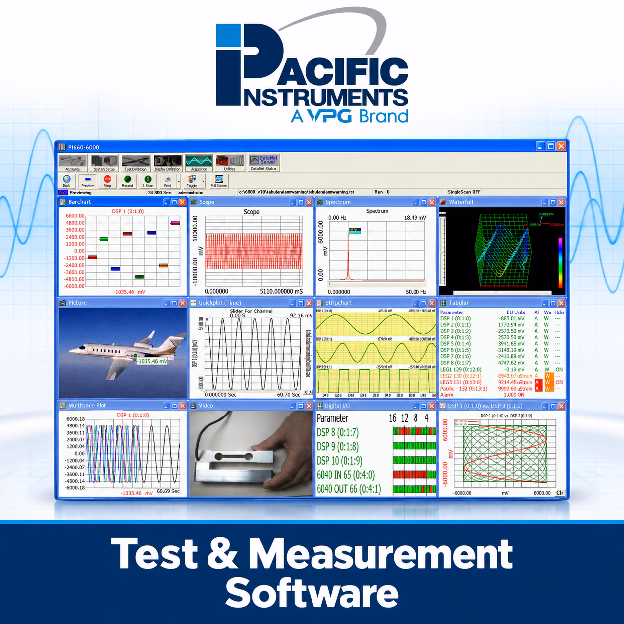 Pacific Instruments test and measurement software