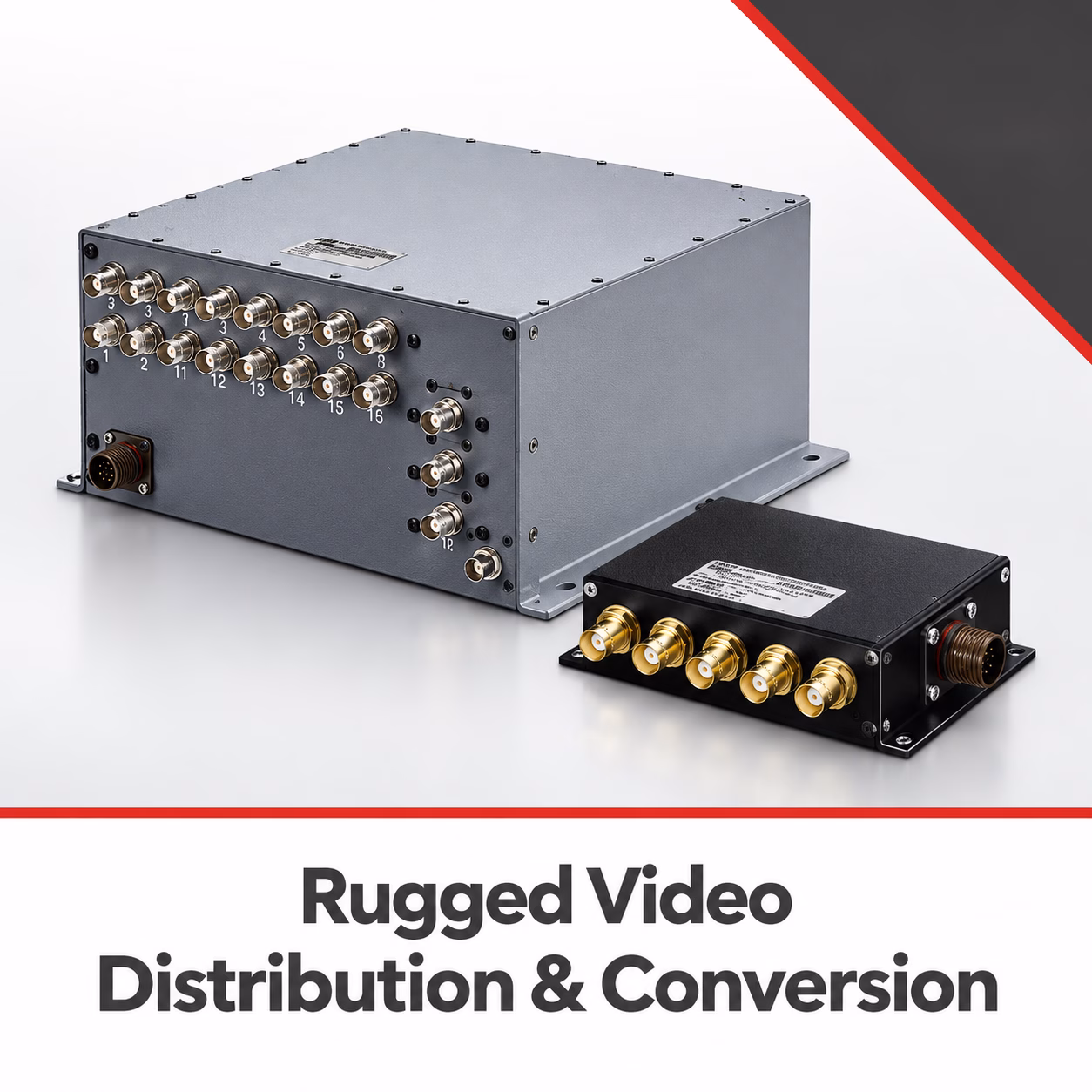 EON Instrumentation rugged video distribution and conversion systems