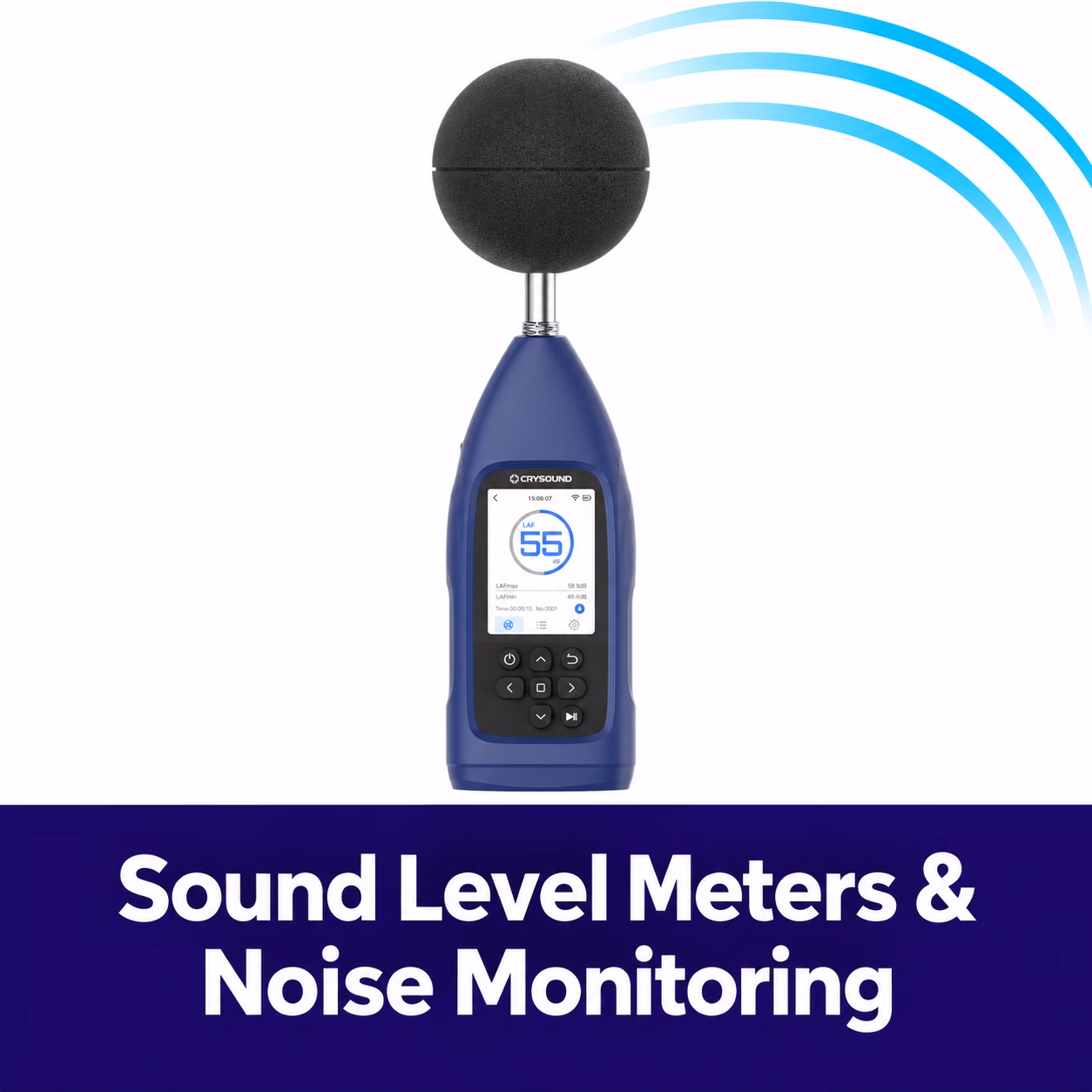 CRYSOUND sound level meters for noise measurement and monitoring