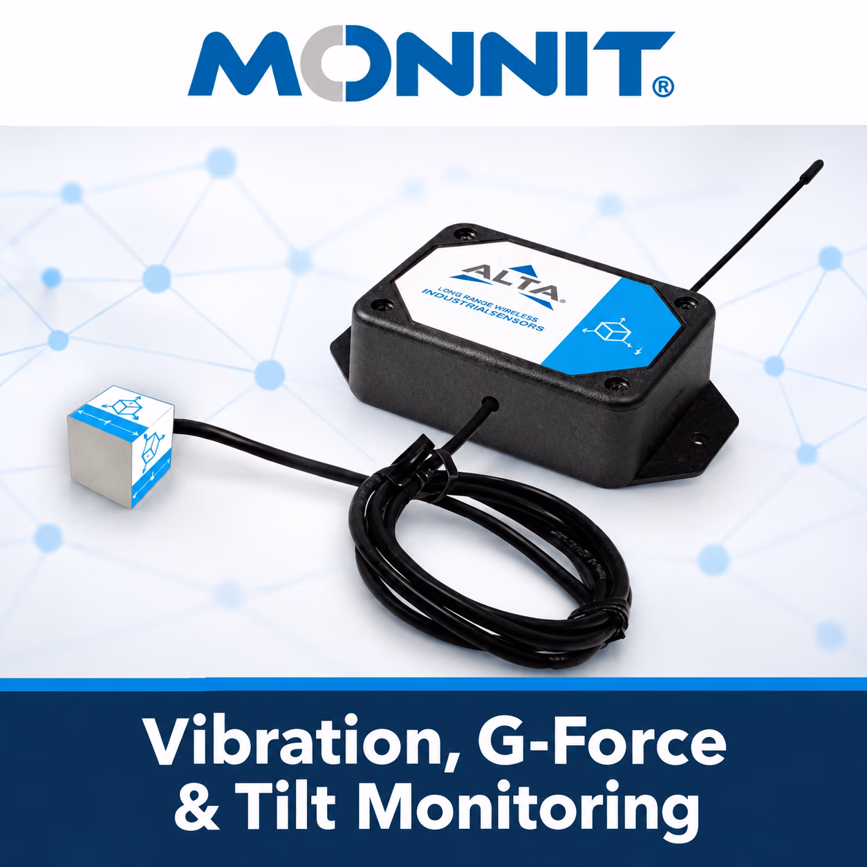 Monnit vibration, G-force and tilt monitoring sensors