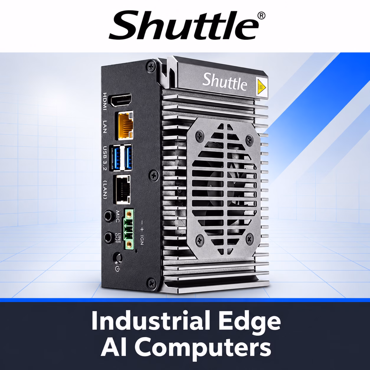 Shuttle industrial edge AI computers